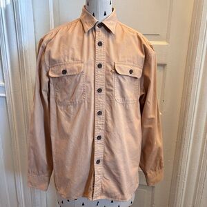 Beau Brummel Canvas Cotton Work Shirt
Long Sleeve
Button up
Khaki/ tan
Large